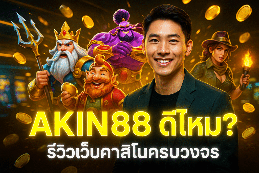 AKIN888 ดีไหม? รีวิวเว็บคาสิโนครบวงจร